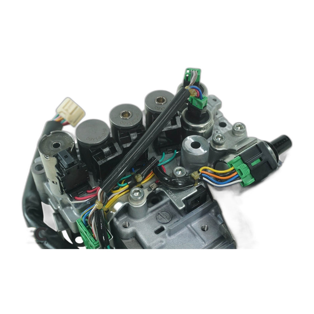 Nissan CVT Valve Body JF011E RE0F10A 2 Black Switches Small Hole Green Wires