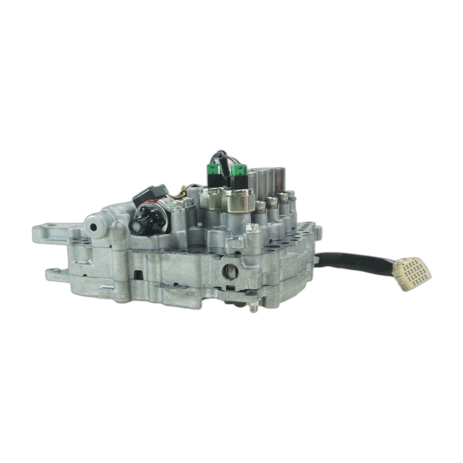 Nissan CVT Valve Body JF011E RE0F10A 2 Black Switches Small Hole Green Wires