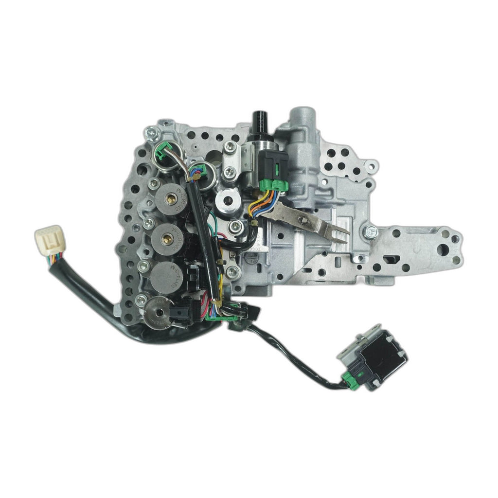 Nissan CVT Valve Body JF011E RE0F10A 2 Black Switches Small Hole Green Wires